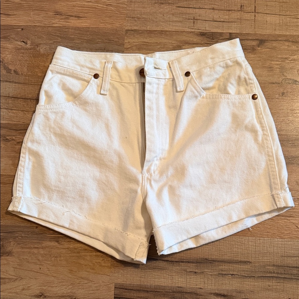 Wrangler White Jean Shorts for Women
